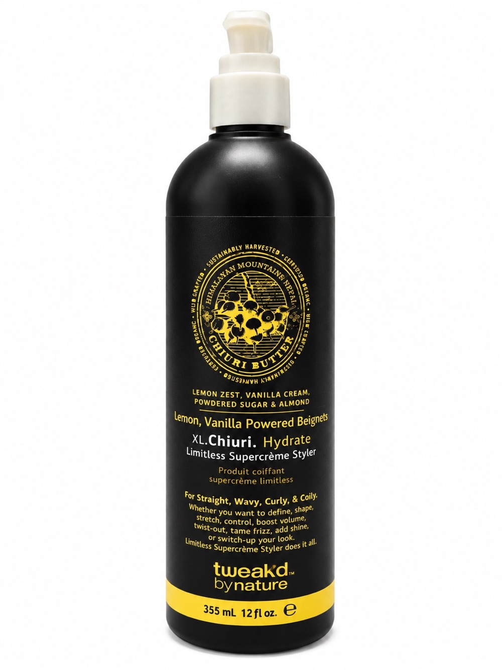 Tweak'd by Nature Lemon, Vanilla XL Chiuri Hydrate Limitless Supercreme Styler